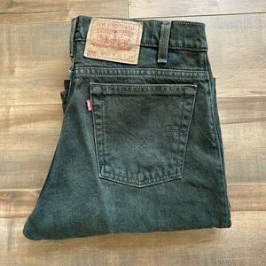 💚 Vintage green wash 90s Levi’s 550 jeans